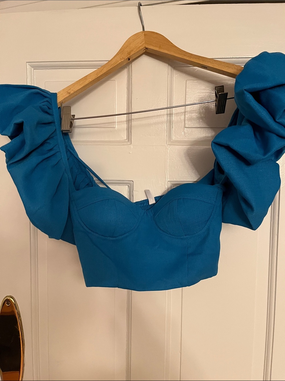 GLAM-Femme apparel  Puff-Sleeve Bustier Top